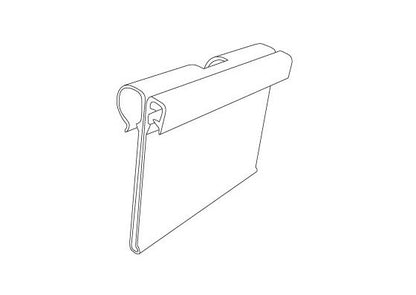 Clear Flip Info Strip Label Holder for T-Scan Hooks - Image 2