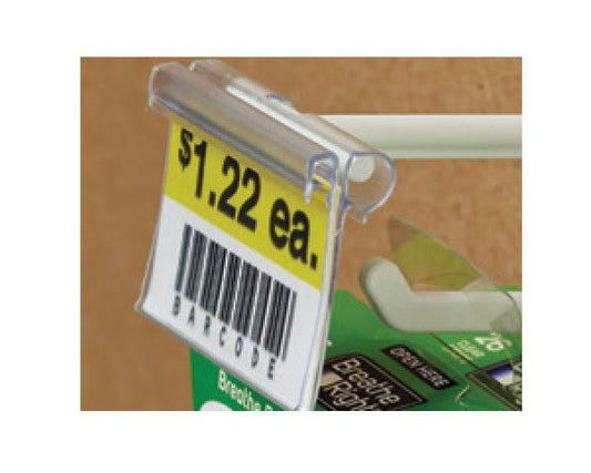 Clear Flip Info Strip Label Holder for T-Scan Hooks - Image 1