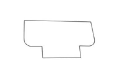2-1/2" T-Shape Chip Strip for Price Channel - Image 2