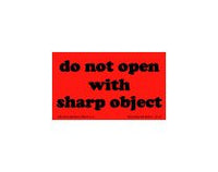 Fluorescent Do Not Shipping Labels - 3x5 in, Black/Red (RL of 500)