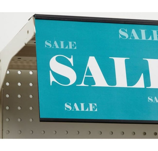Flip-Up C-Channel Header for Perforated Shelves - Image 1