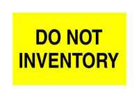 Yellow 'Do Not' Shipping Labels - 3 x 5 Inches