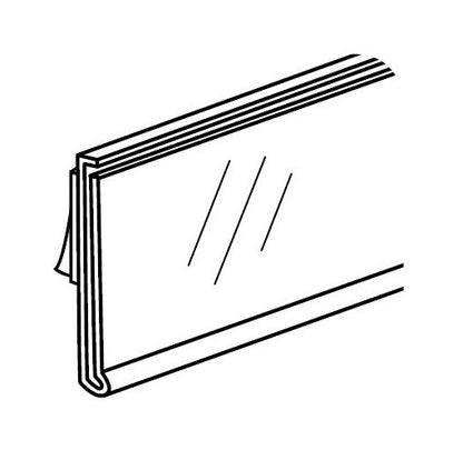 Heavy Duty 1-3/8" White Back Self-Adhesive Info Strip - Image 2