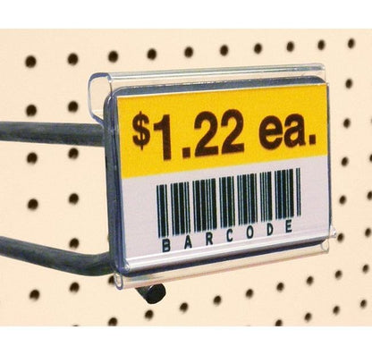 Clear PVC Info Strip Label Holder for Metal Scan Plate - Image 1