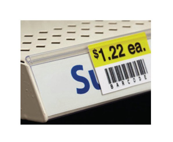 Clear Adhesive Gripper Info Strip for Shelving - Image 1