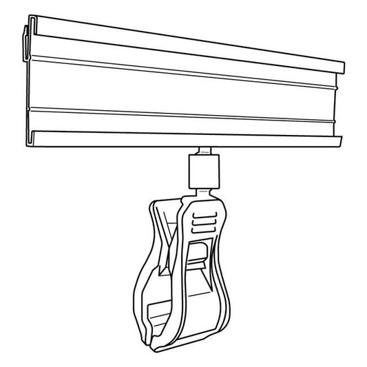 5-1/4" Clip-On Track Sign Holder - Image 1