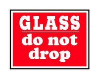 3 x 4 Inch Glass Shipping Labels