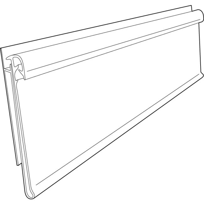 Clear Back Snap-In Gripper Info Strip for 1-1/4" Height - Image 2