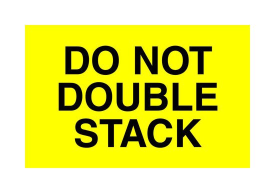 3x5 Do Not Label - Bright Yellow (500/Roll) - Image 1