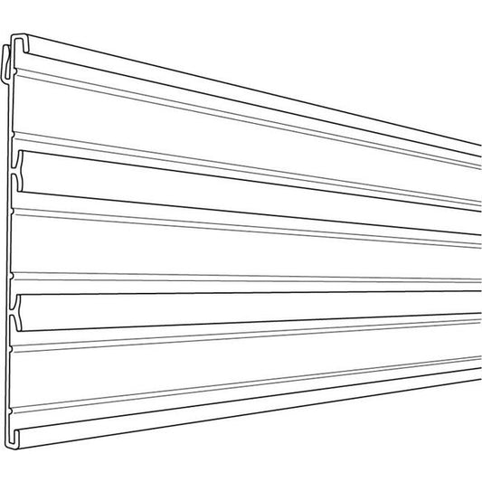 3-Track 48" Length Black Track Sign Channel with Bonus Slot - Image 1