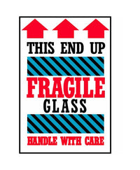 4x6 Glass Shipping Label