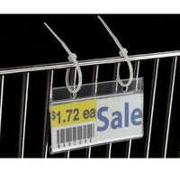 Clear Butyrate UPC Tag Holder - 3-1/2" Length