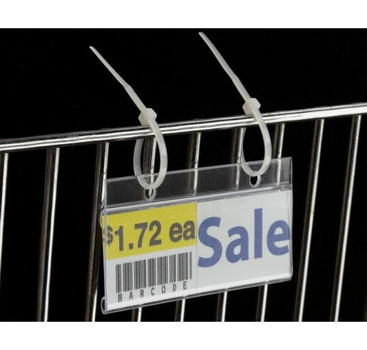 Clear Butyrate UPC Tag Holder - 3-1/2" Length - Image 1