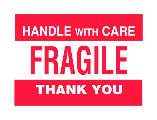 Fragile Shipping Labels 4 x 6 Inches - Pack of 500 Labels - Image 1