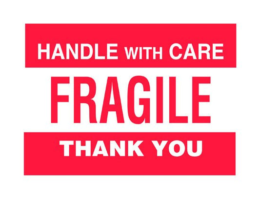 Fragile Shipping Labels 4 x 6 Inches - Pack of 500 Labels - Image 1