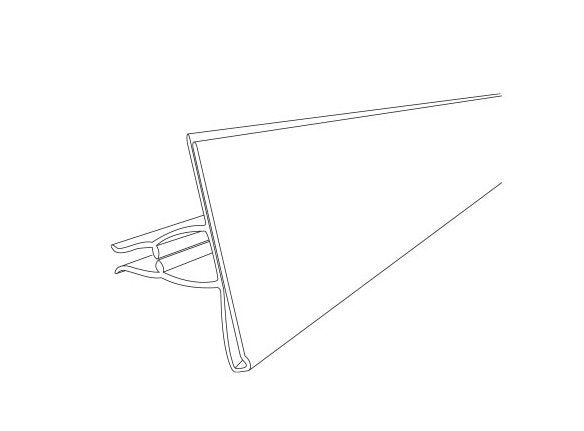 PVC Info Strip Label Holder for Metal Peg Hooks - Image 2