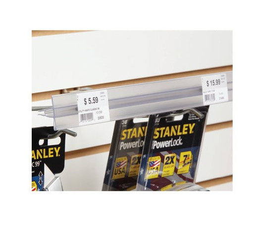 PVC Info Strip Label Holder for Metal Peg Hooks - Image 1