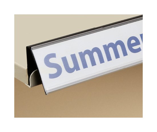 47-7/8" Dual-Purpose Info Strip Label Holder for Slotted Shelf - Image 1