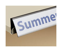 47-7/8" Dual-Purpose Info Strip Label Holder for Slotted Shelf