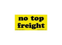 Fluorescent Chartreuse 3 x 5 Inch No Top Freight Labels