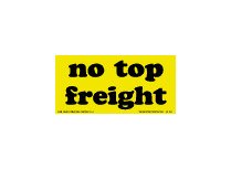 Fluorescent Chartreuse 3 x 5 Inch No Top Freight Labels - Image 1