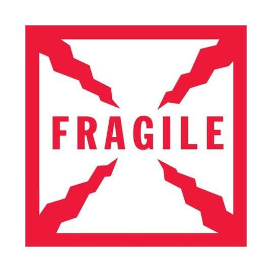 8x8 Fragile Shipping Label Pack - Image 1