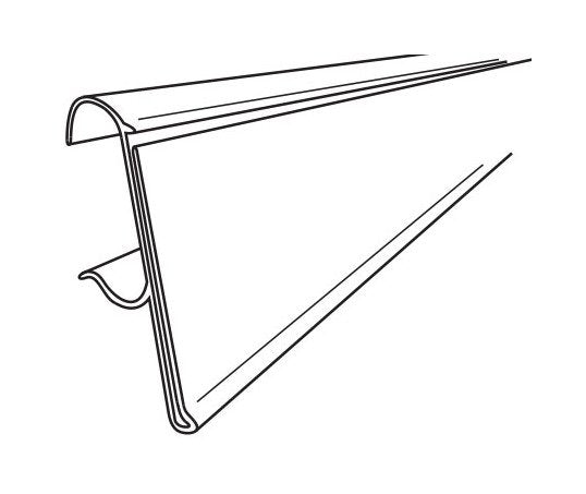 Double Wire Shelf Clear Back Info Strip - Image 2