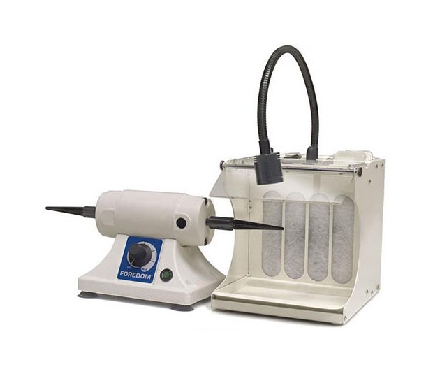 Foredom Bench Lathe with Filter Hood - Professional Series - Image 1