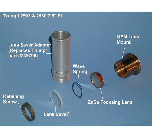 Lens Savers® Pressure Equalization Lens Mount Adapter for Trumpf L2503 & L2530 - 7.5" FL - Image 1