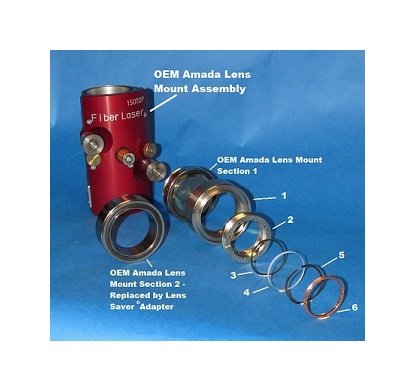 Amada 3015 AJ Fiber Laser Lens Mount Adapter - 150mm FL - Image 1