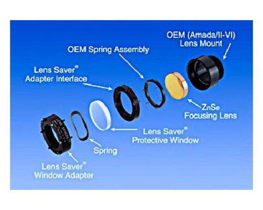 Lens SaversÂ® Windows - 50.8mm x 6mm - Pack of 10 for Amada CO2 Laser Cutters - Image 1