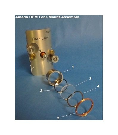 Lens Mount Adapter for Amada 3015 AJ Fiber Laser - 190mm FL - Image 1