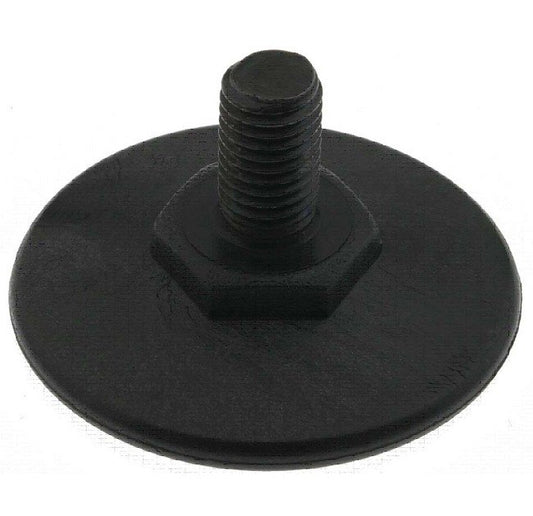 Leveling Glides - Nylon Black Round Base with Hex - Image 1
