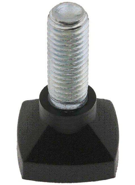 Leveling Glides - PVC Black Non Skid 15/16" - Image 1