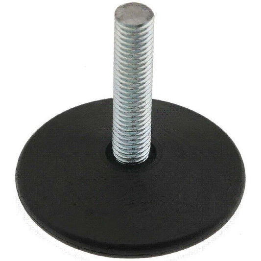Leveling Glides - Nylon Black Round Base (1-7/8" dia, 3/8" height) - Image 1