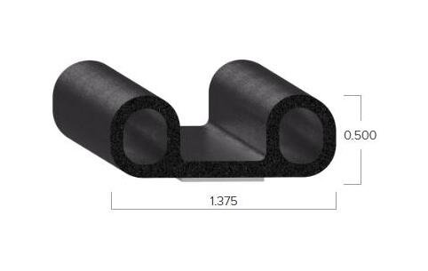 Uni-Grip 1.375in Width 0.500in Height Lid Seal - Image 2