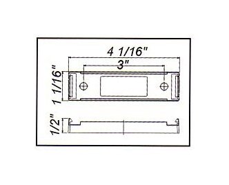 LED Marker Light Plug with Molded ABS Black Bracket - Image 2