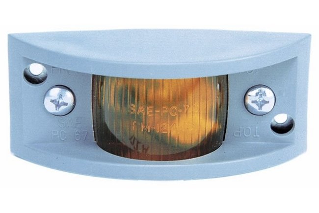 Amber Plastic Guard Clearance & Side Marker Light - Image 1