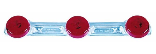 Triple ID Light Bar, Red LED Clearance Marker License Light - Image 1