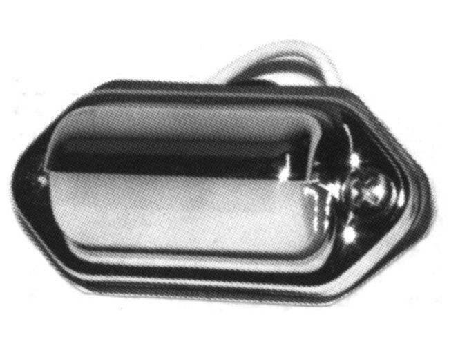 Chrome Plated Brass Compartment Light - Image 2