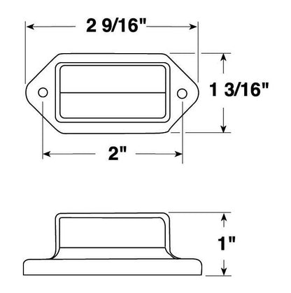 Chrome Plated Brass Compartment Light - Image 3