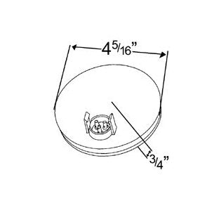 Yellow Auxiliary Sealed 4" LED Round Lamp - Image 2