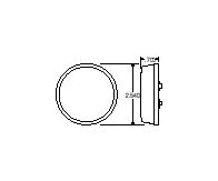 Amber Clearance and Marker Light without Reflector, 2 1/2 Inch - Image 2