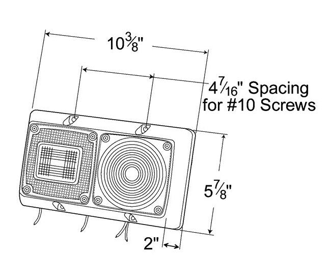 R.V. Rear Stop/Tail/Turn Lights (2-Pod) - Image 2