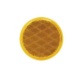 Amber Stick-On Reflector 3-Inch - Image 1