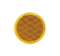 Amber Stick-On Reflector 3-Inch
