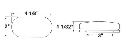 Amber Single-Bulb Clearance Light with Built-in Reflector - Image 2