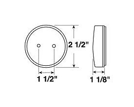 Red LED Clearance Side Marker Light - Image 2