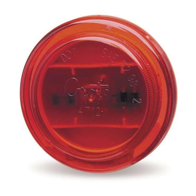 2.5" Round LED Clearance/Marker Lamp - Red - Image 1