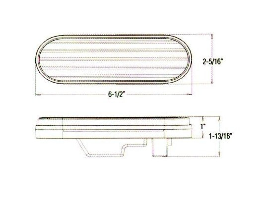 LED Oval Back-Up Light - 6.5 inches - Image 2